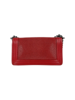 Chanel Boy Red Stingray Leather Bag