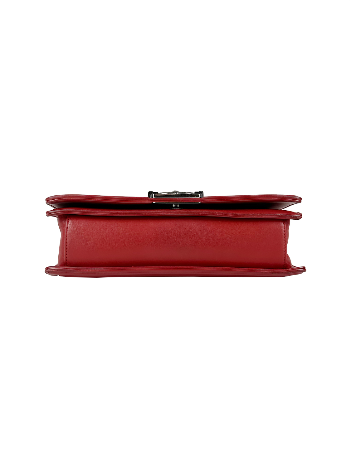 Chanel Boy Red Stingray Leather Bag