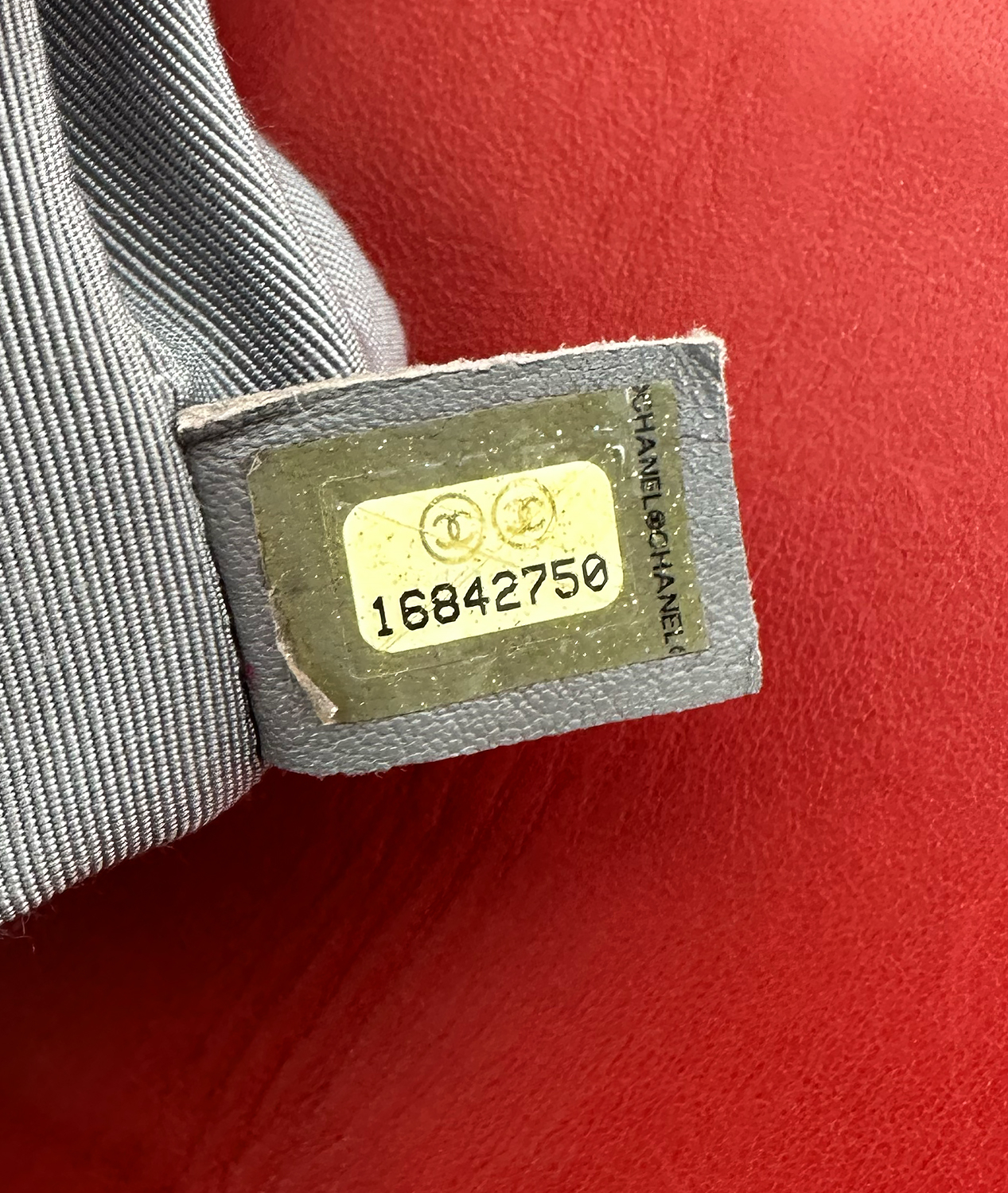 Chanel Boy Red Stingray Leather Bag