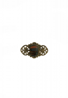 Brown Crystal Brooch