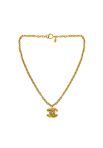 Колье-цепь Chanel с подвеской-логотипом