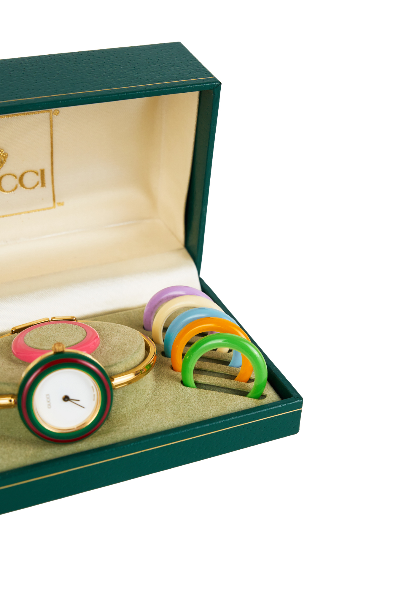 Gucci 11/12.2 Watches With Multicolor Interchangeable Bezels