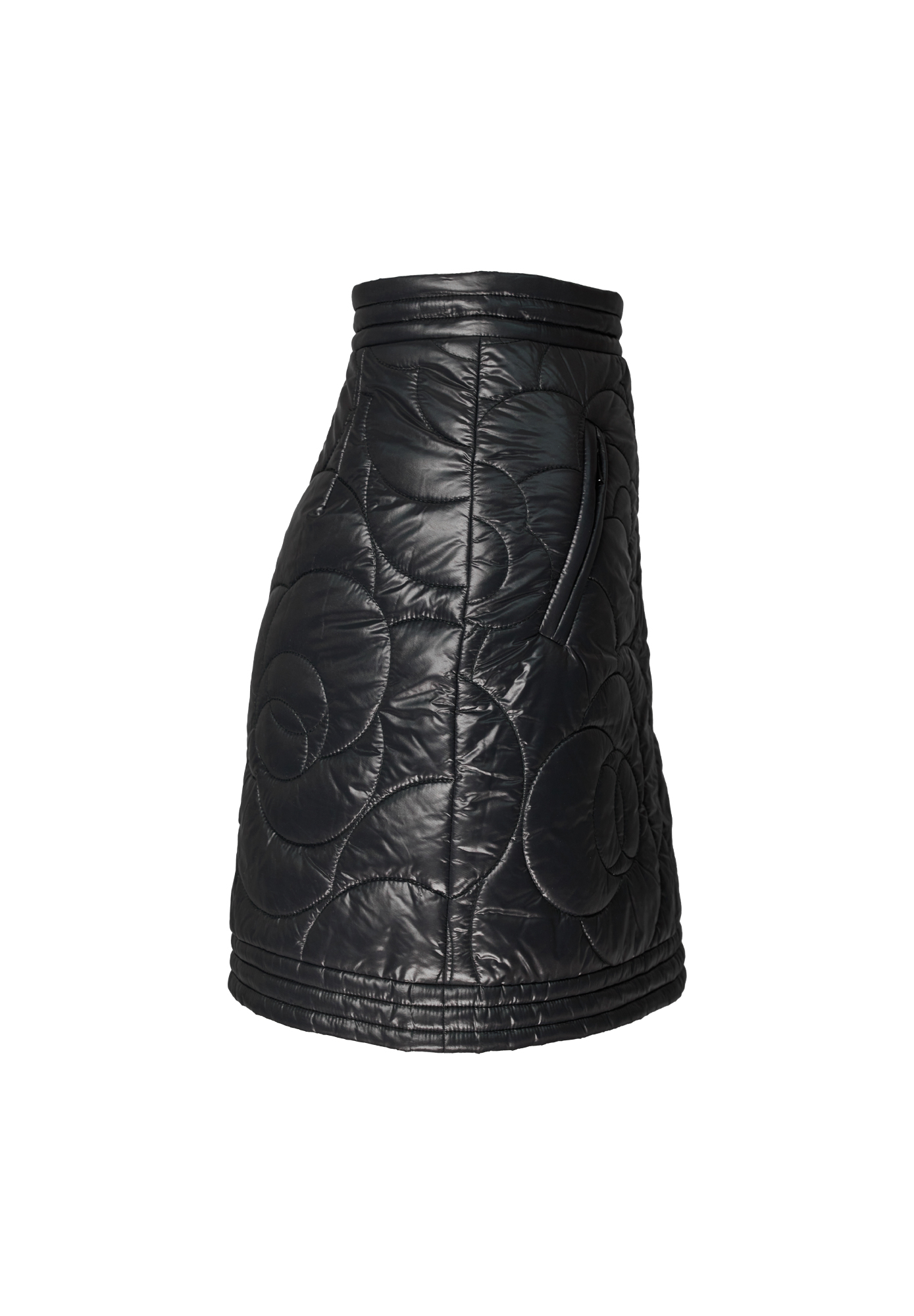 Camellia-Quilted Chanel Skirt