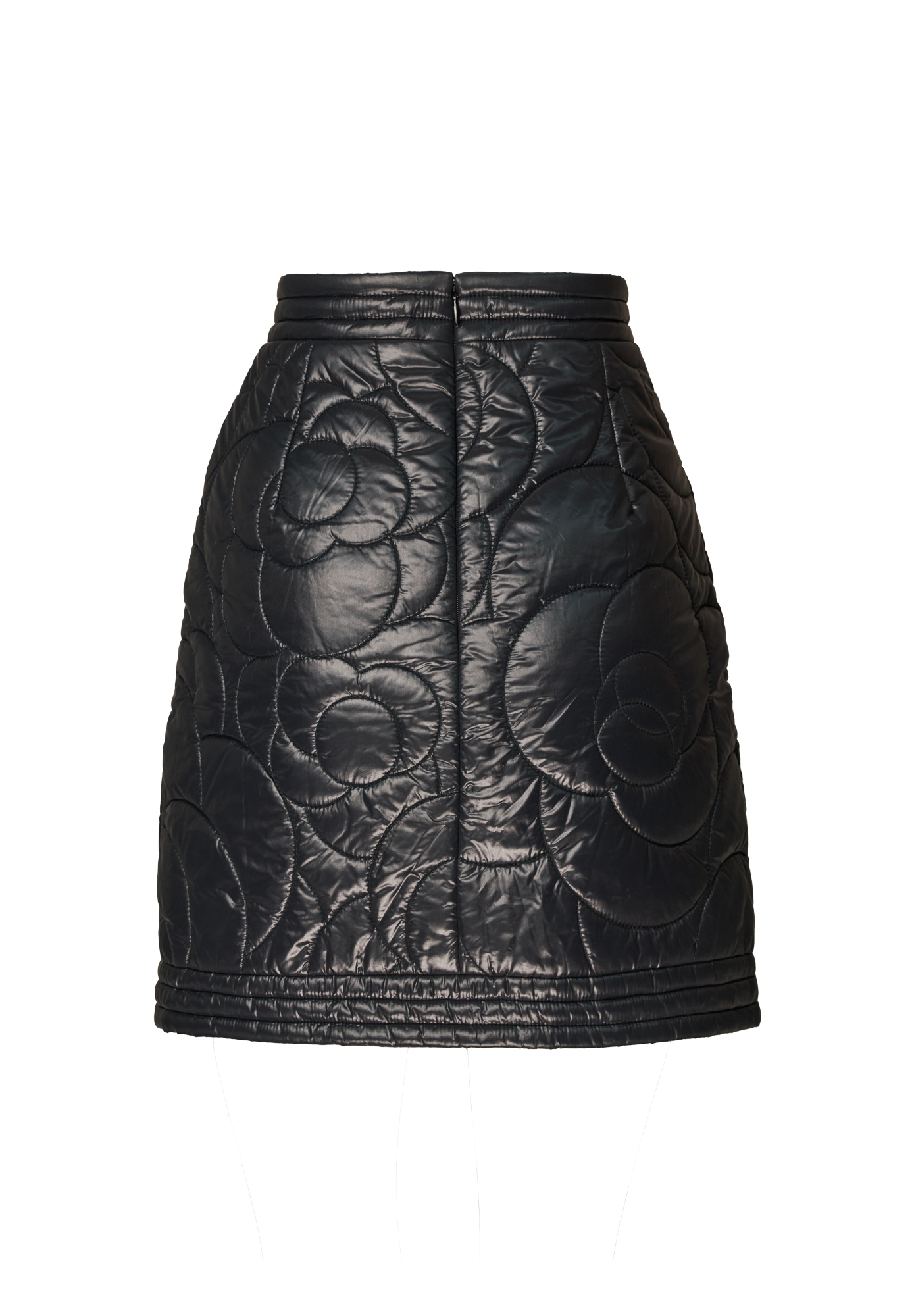 Camellia-Quilted Chanel Skirt