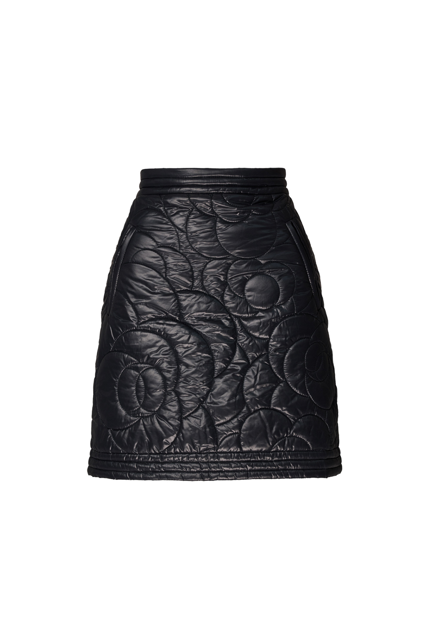 Camellia-Quilted Chanel Skirt