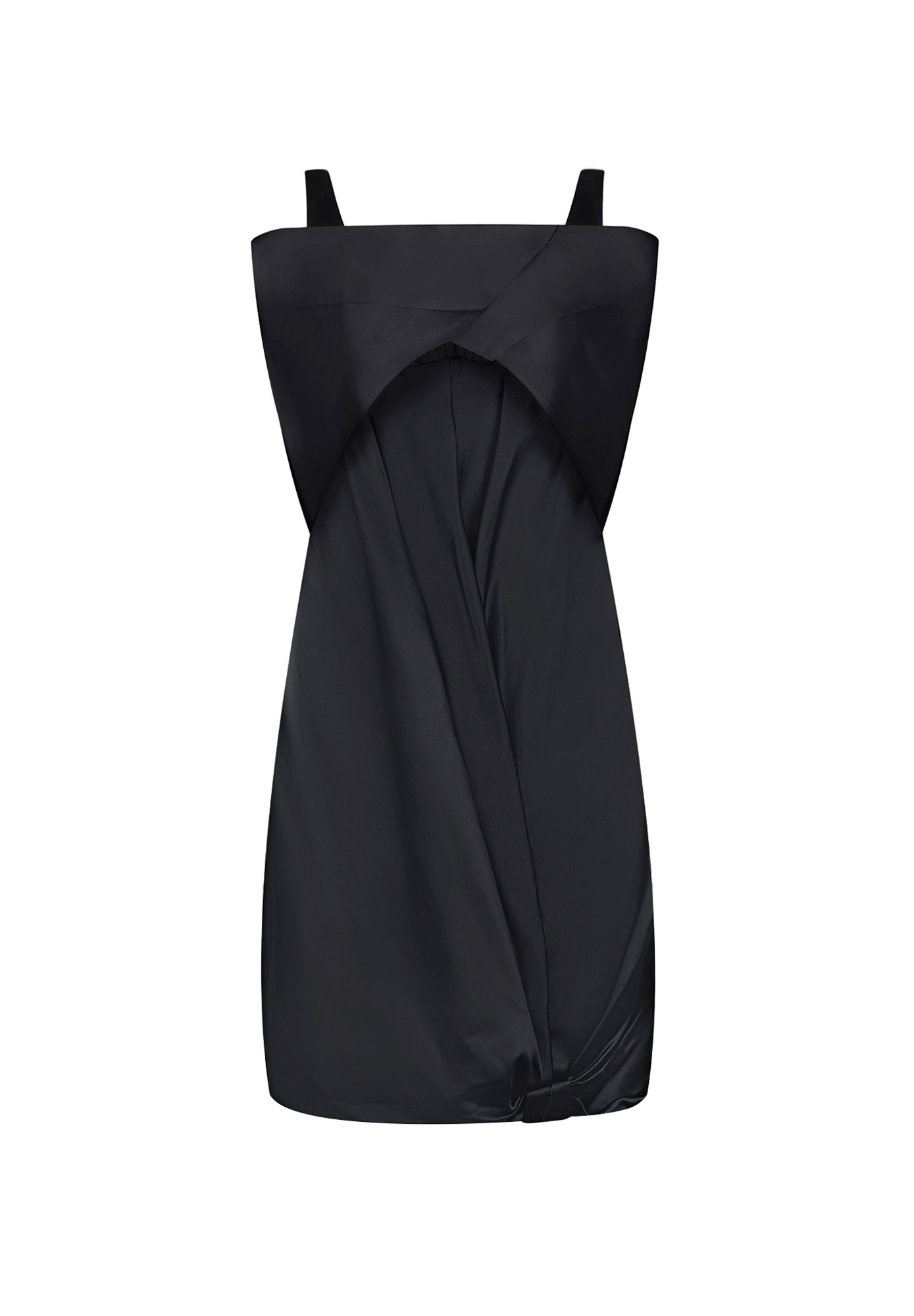Prada Satin Dress With Cape