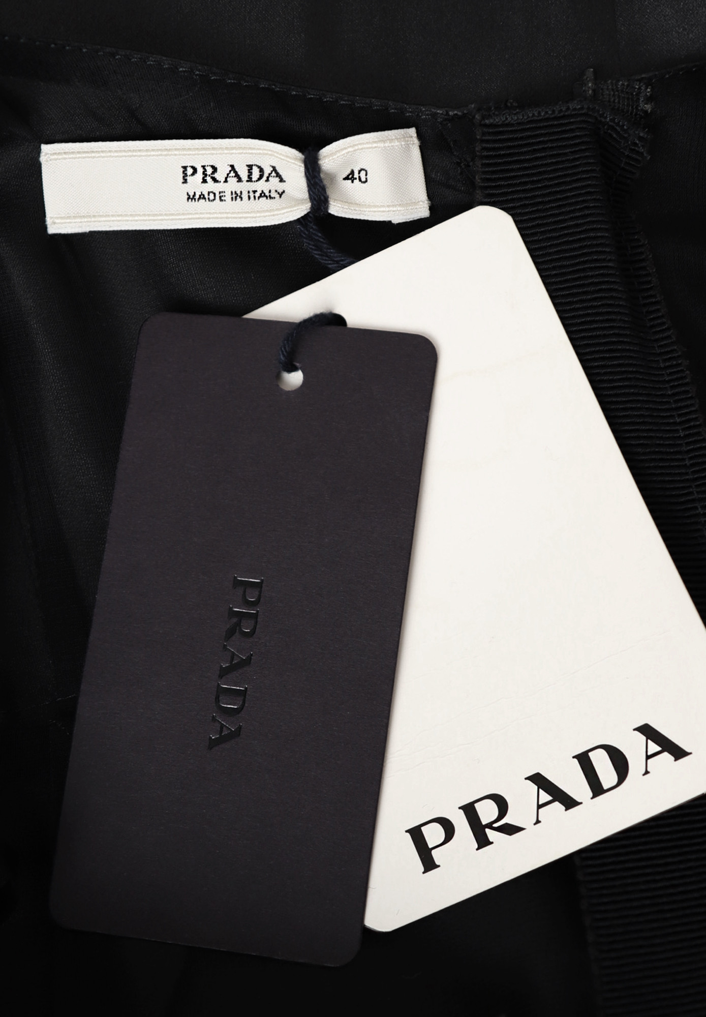 Prada Satin Dress With Cape