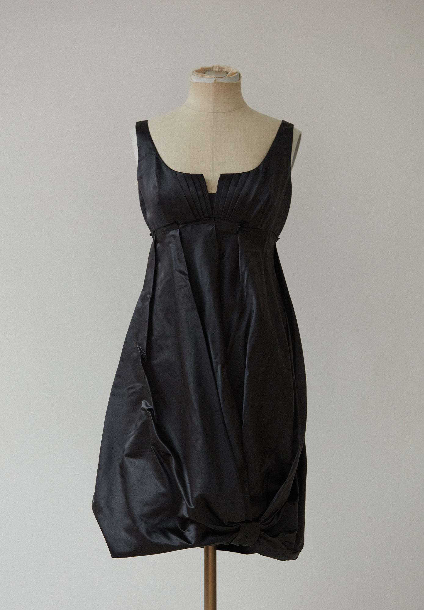 Prada Satin Dress With Cape