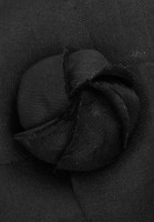 Chanel Black Mini Camelia Brooch