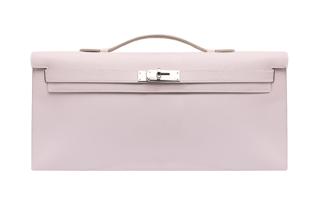 Hermès Rose Dragee Kelly Cut Bag