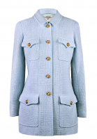Chanel Baby-blue Tweed Jacket