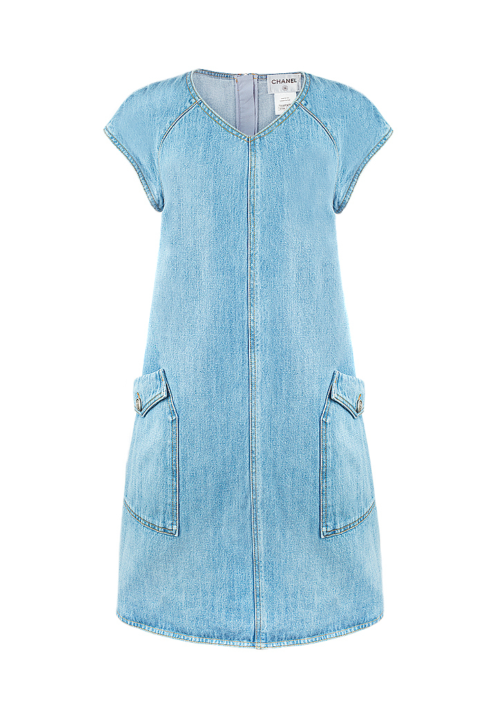 white christmas dresses Chanel // Spring 2007 Denim Dress – VSP Consignment