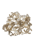 Chanel Pearl Necklace with brand logos