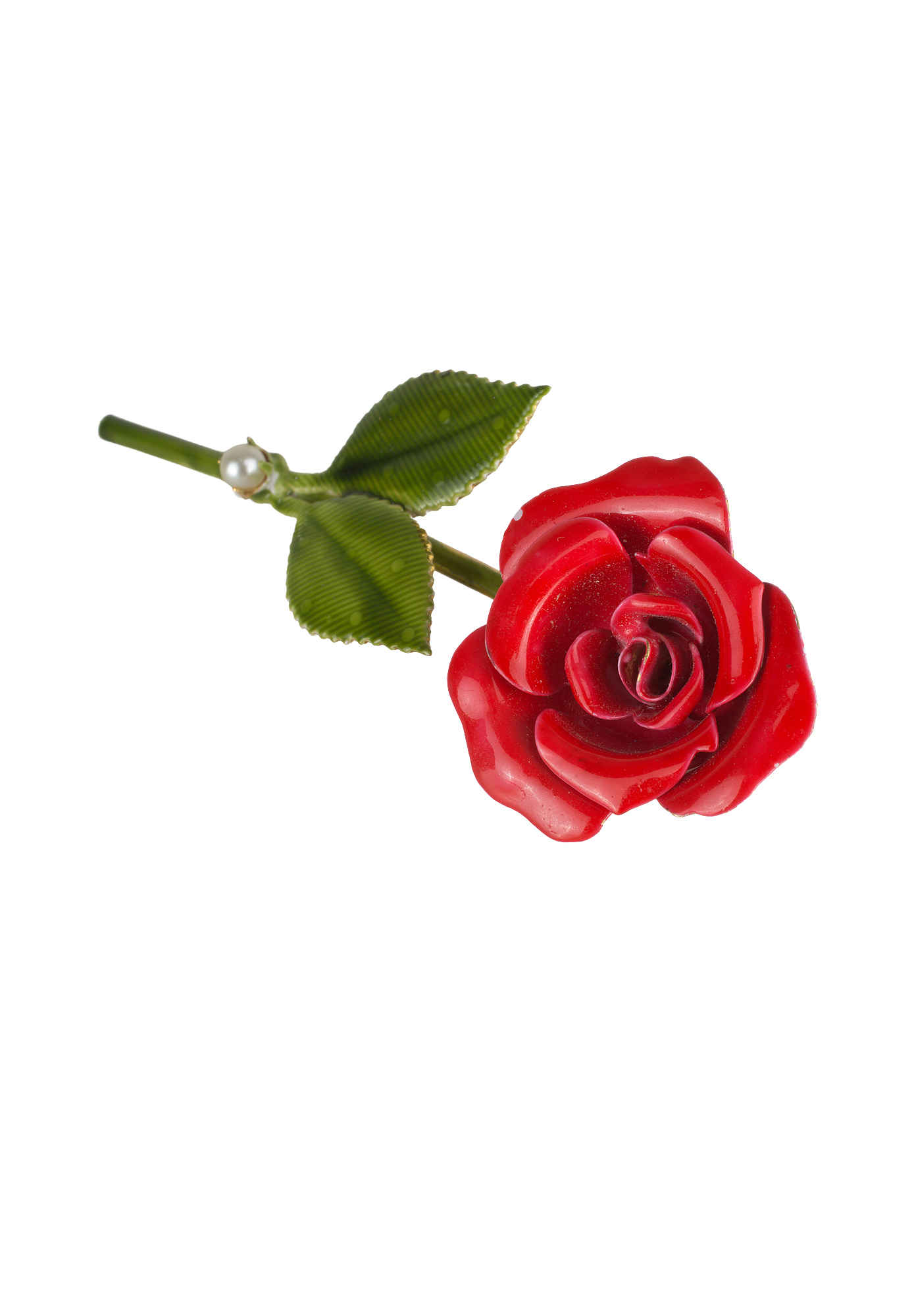 Original by Robert Red Rose Brooch