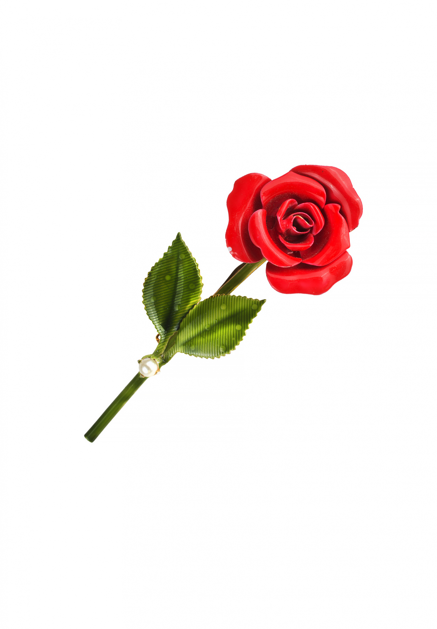 Original by Robert Red Rose Brooch