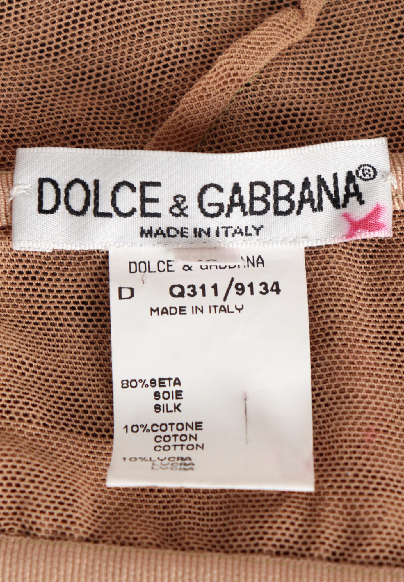 Dolce&Gabbana Silk Dress With Butterflies
