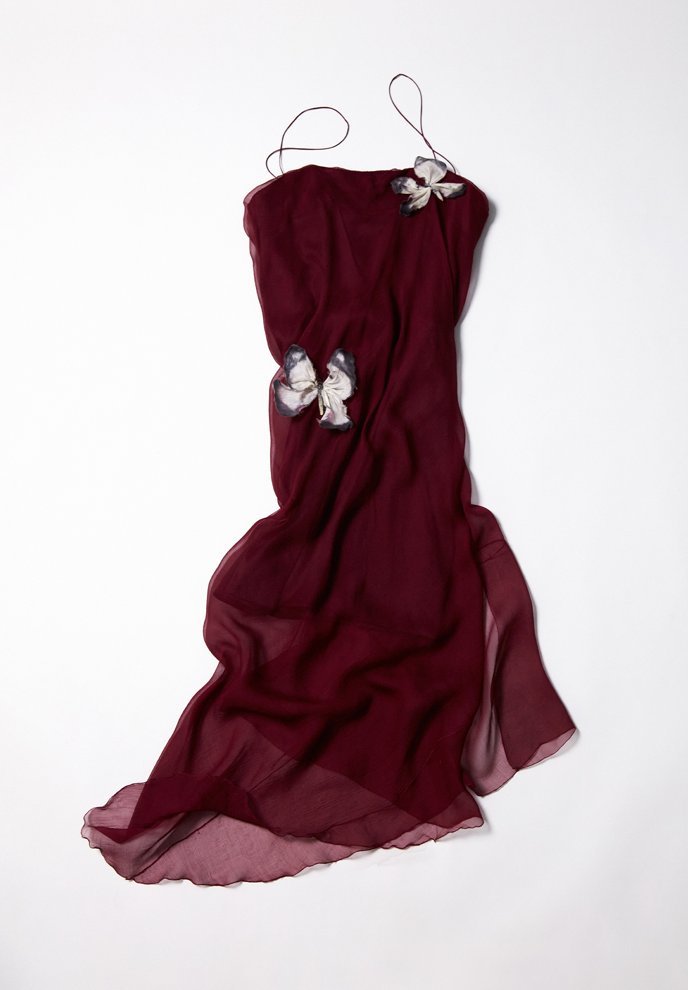 Dolce&Gabbana Silk Dress With Butterflies