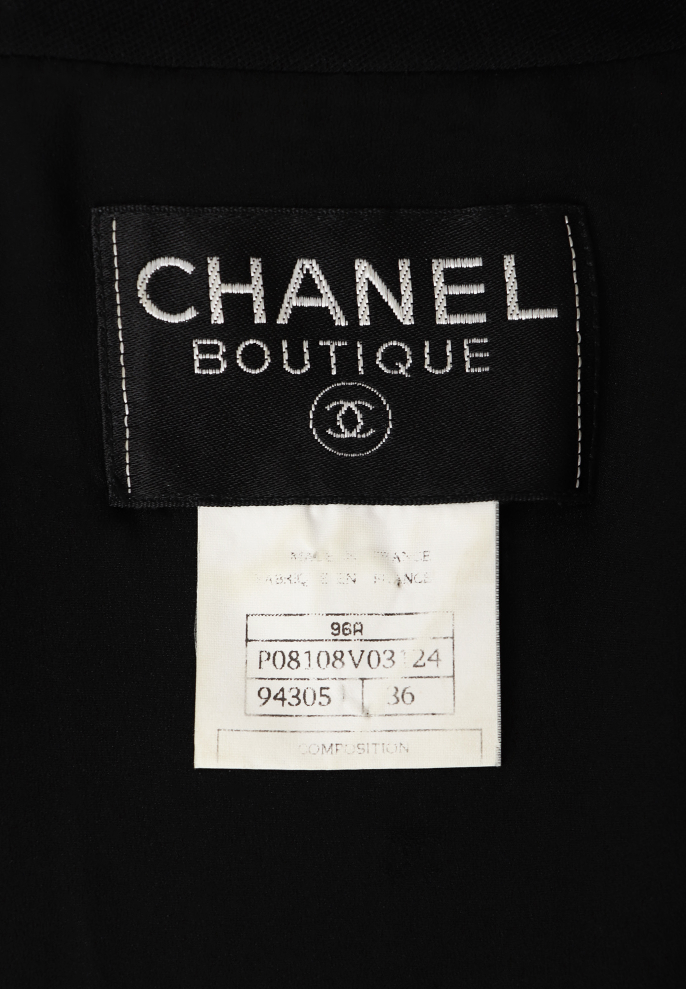 Chanel Black Soft Wool Jacket