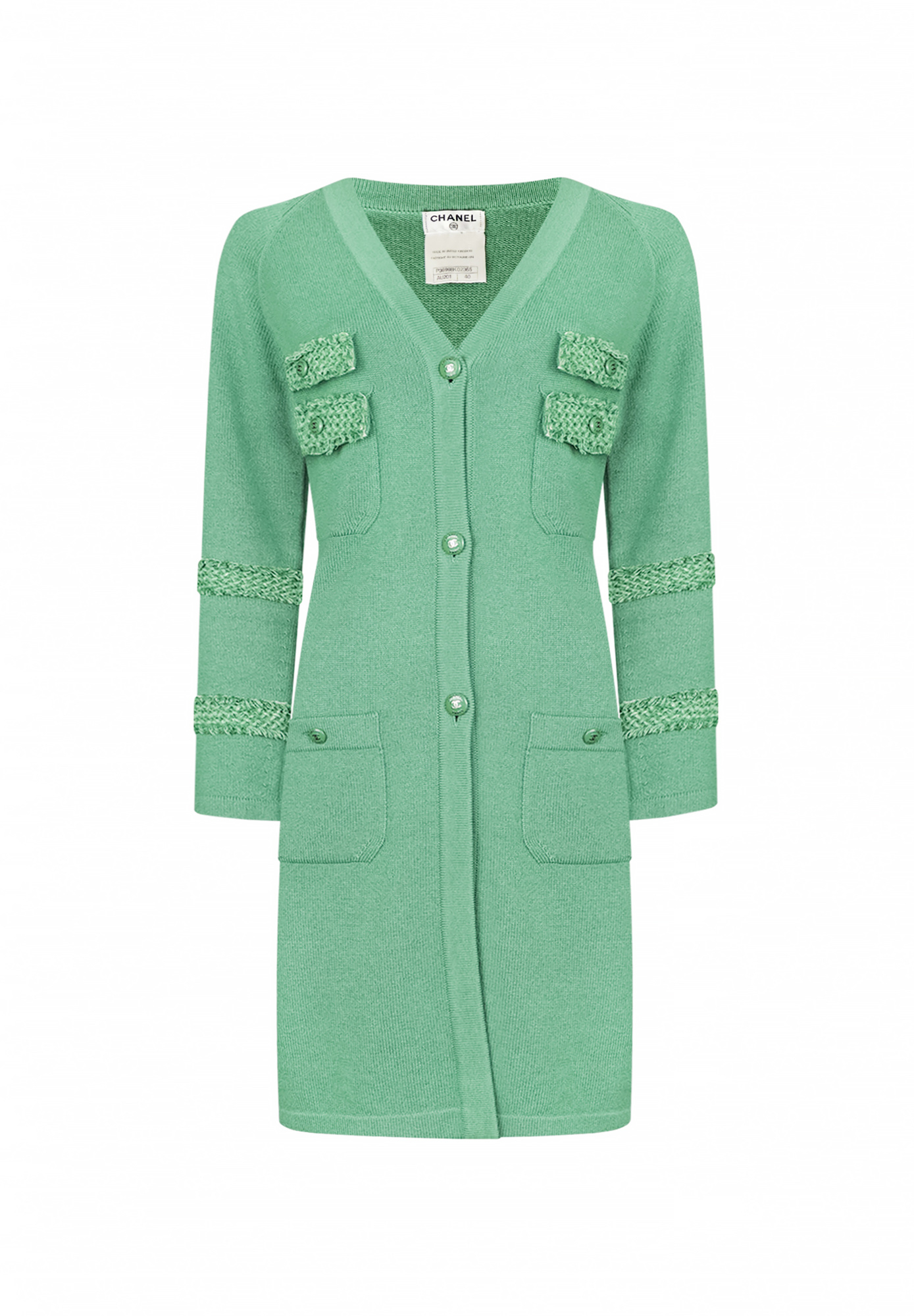 Chanel Mint Cardigan
