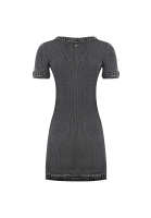 Chanel Grey Dress With Silver Chain