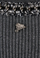 Chanel Grey Dress With Silver Chain