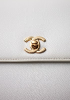 Chanel Kelly Flap White Bag