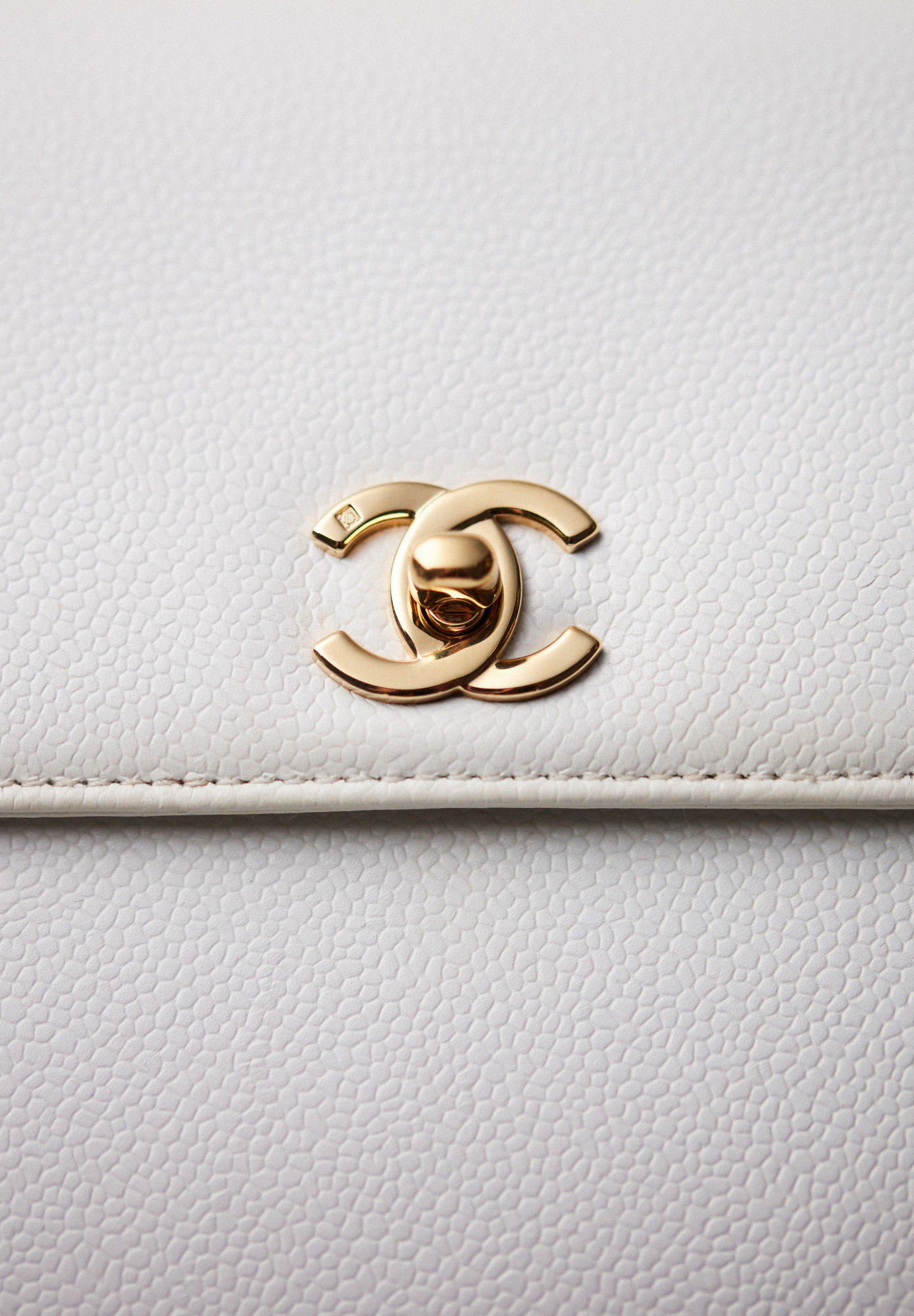 Chanel Kelly Flap White Bag