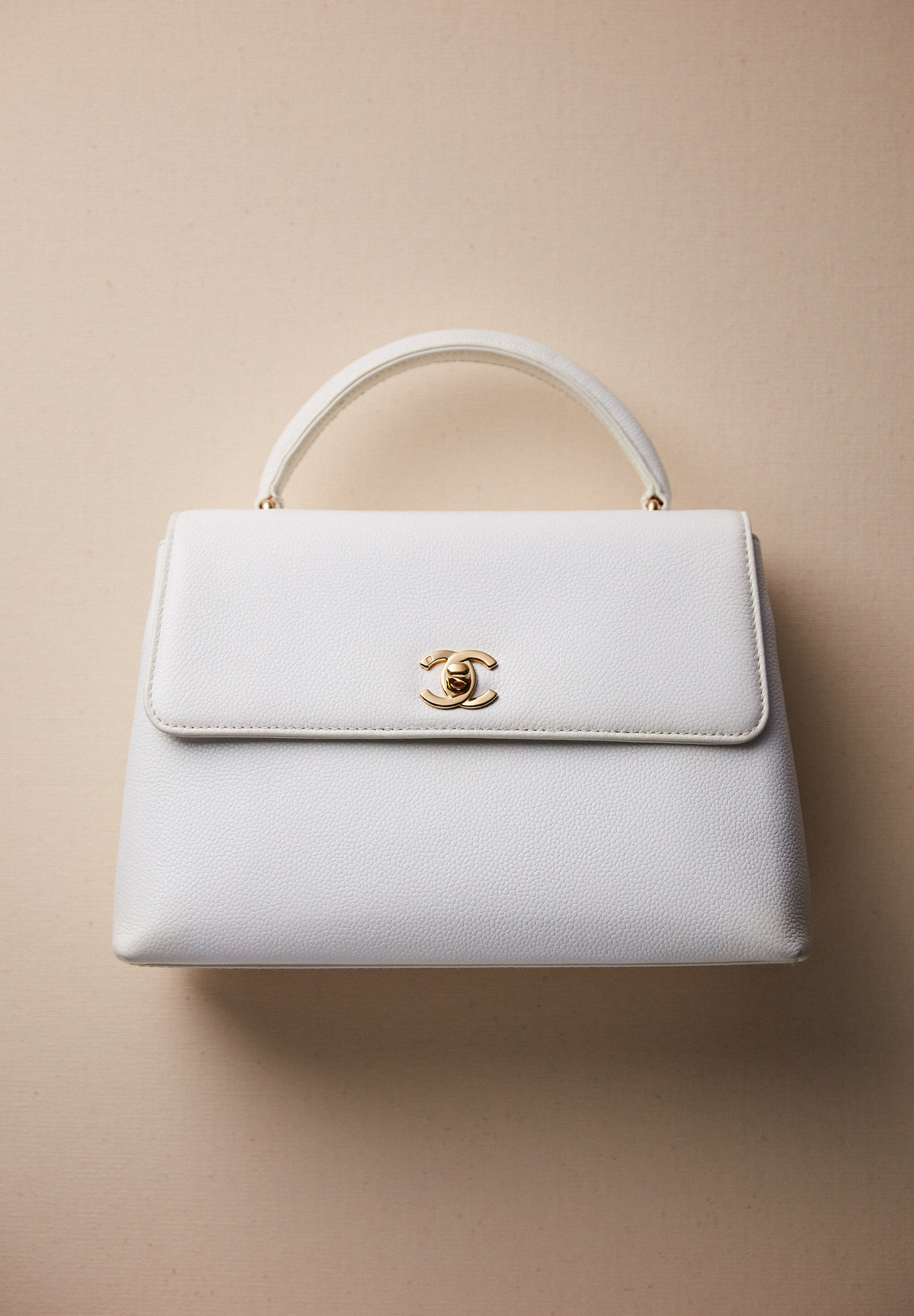 Chanel Kelly Flap White Bag