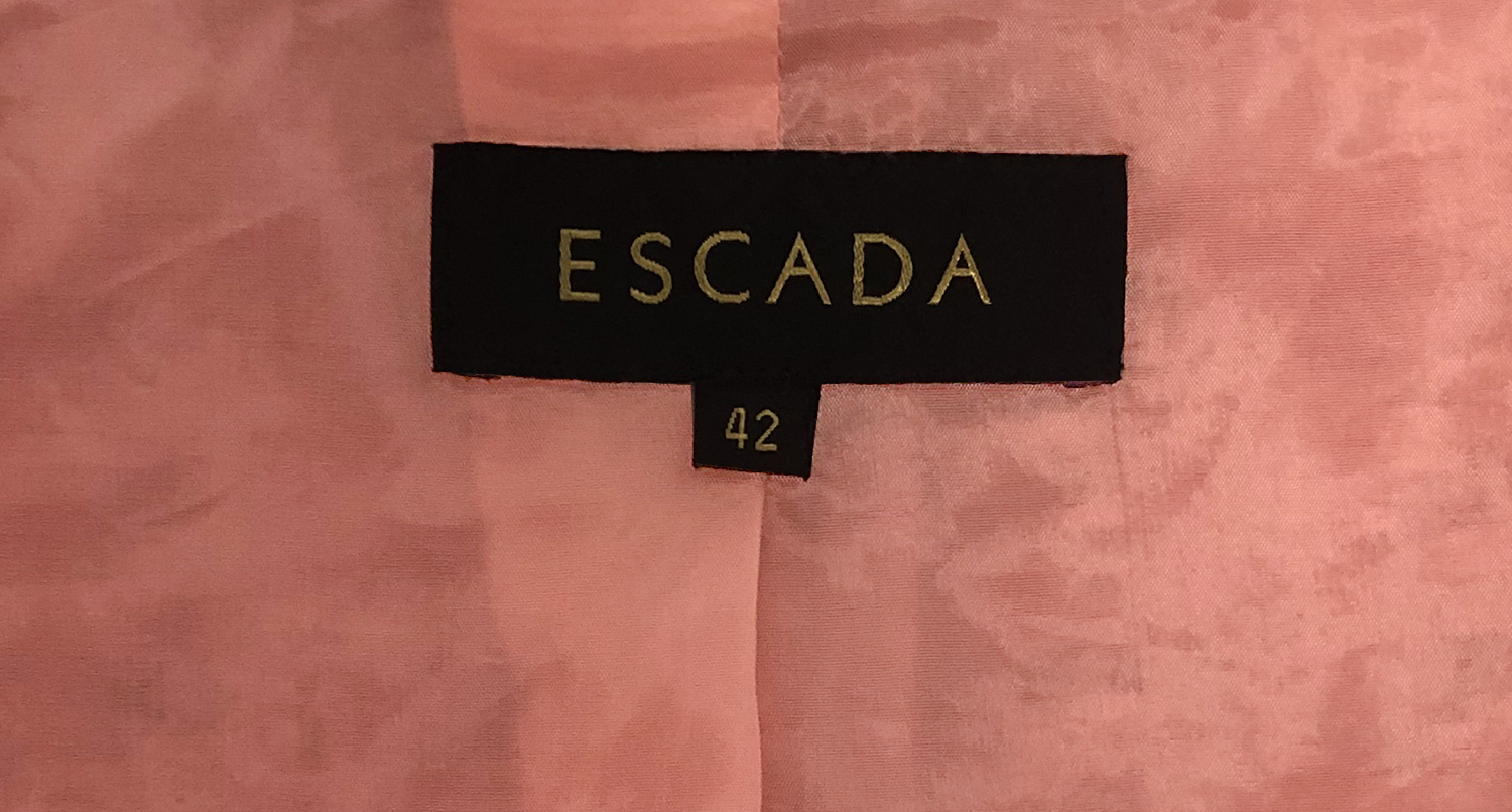Escada Pink Braided Jacket
