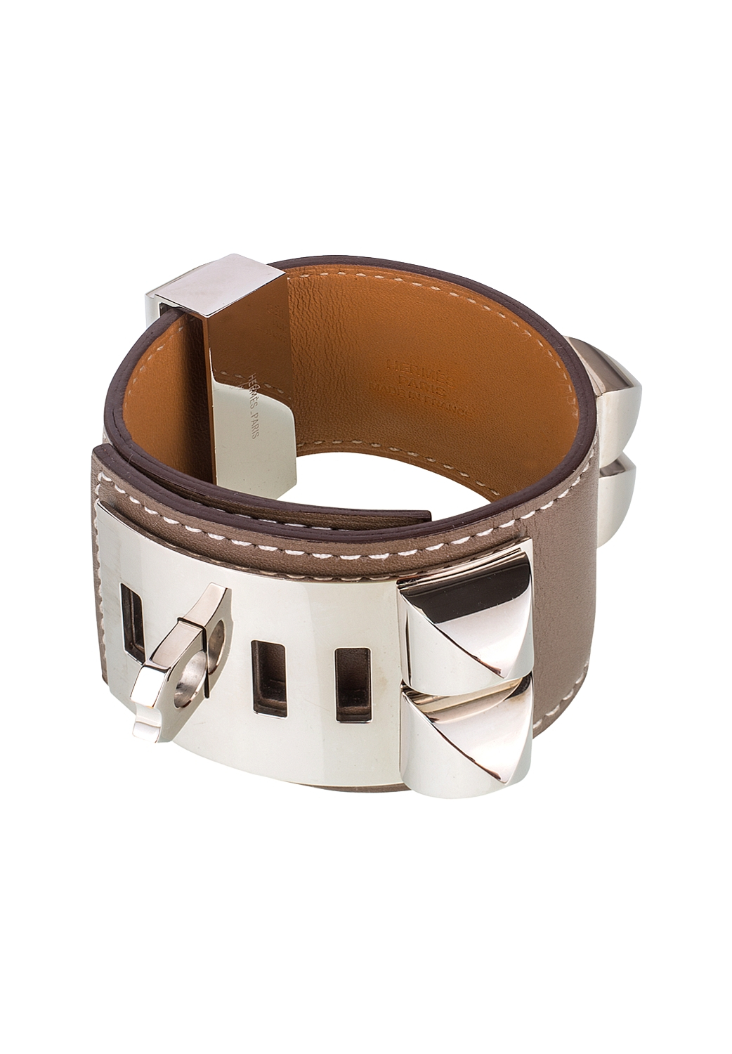 Hermès Collier de Chien Bracelet Etoupe Swift