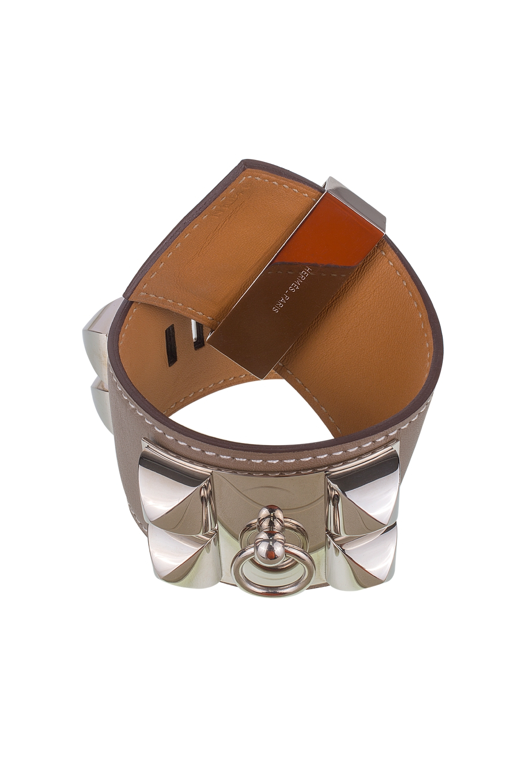 Hermès Collier de Chien Bracelet Etoupe Swift