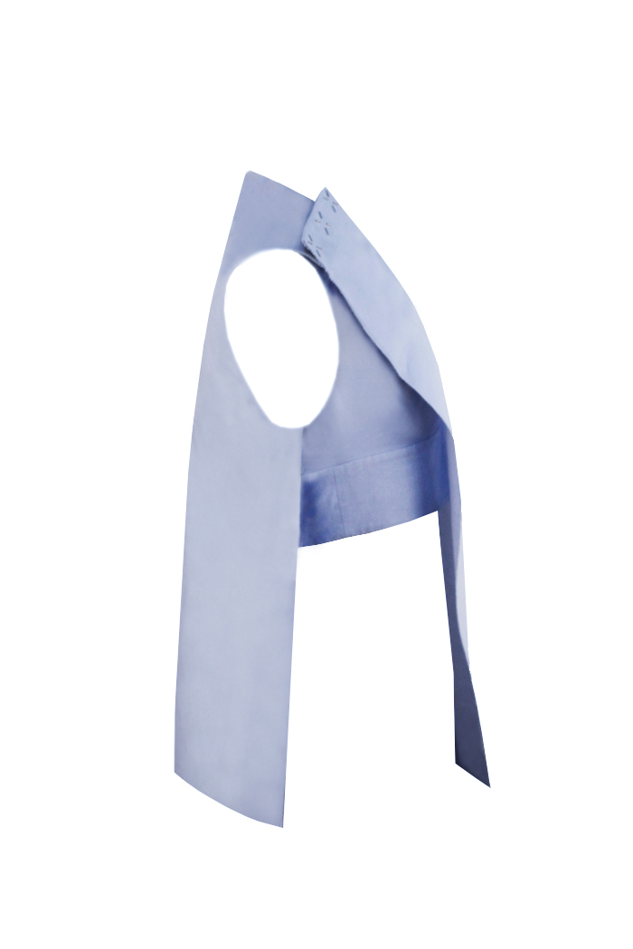 Alexander Wang Asymmetrical Blue Top