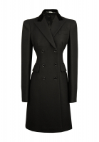 Alexander McQueen Black Coat Dress