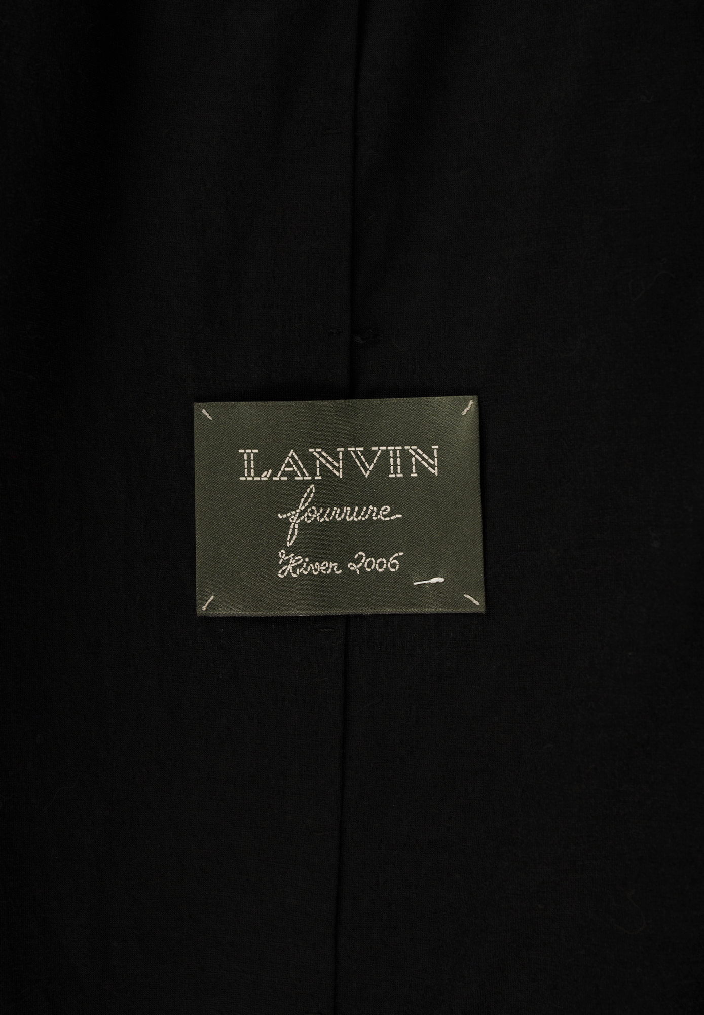Lanvin Black Fur Jacket