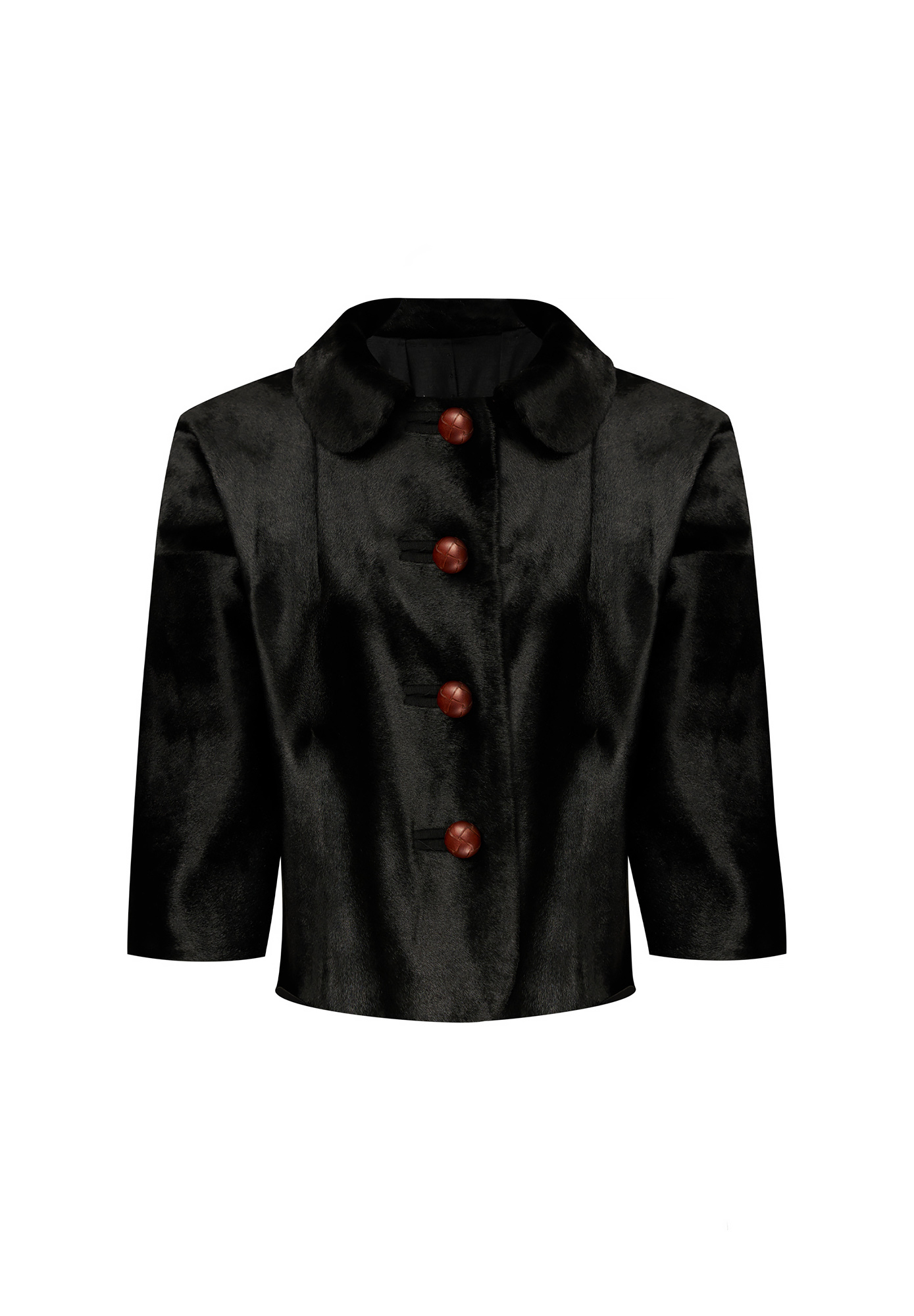 Lanvin Black Fur Jacket