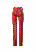 John Galliano Trousers With Geometric Pattern