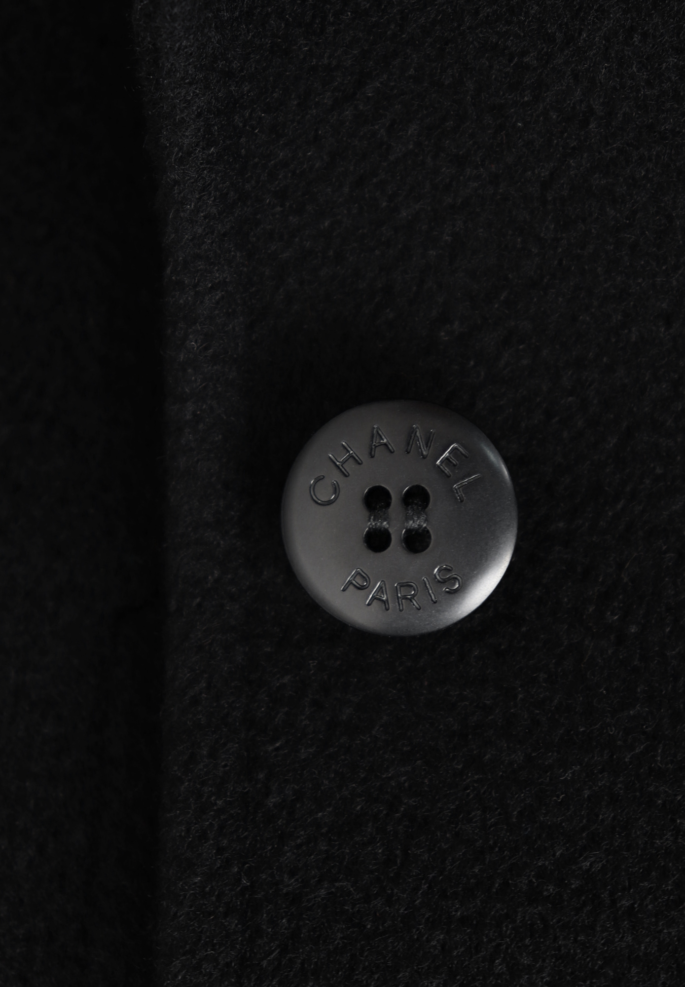 Chanel Black Cashmere Coat