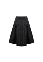 Chanel Black Tweed Skirt