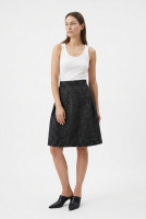 Chanel Black Tweed Skirt
