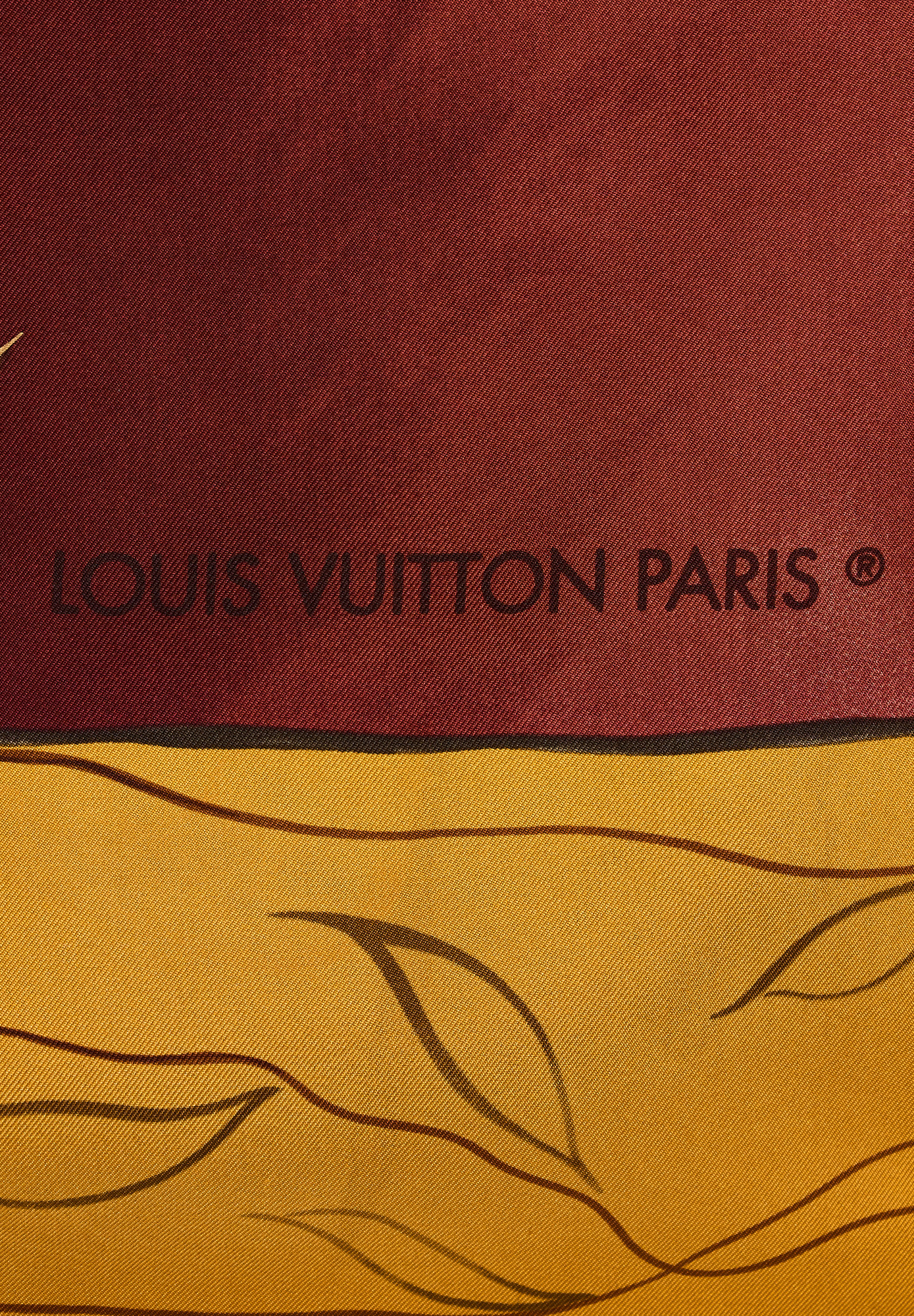 Louis Vuitton Airplane Print Silk Scarf