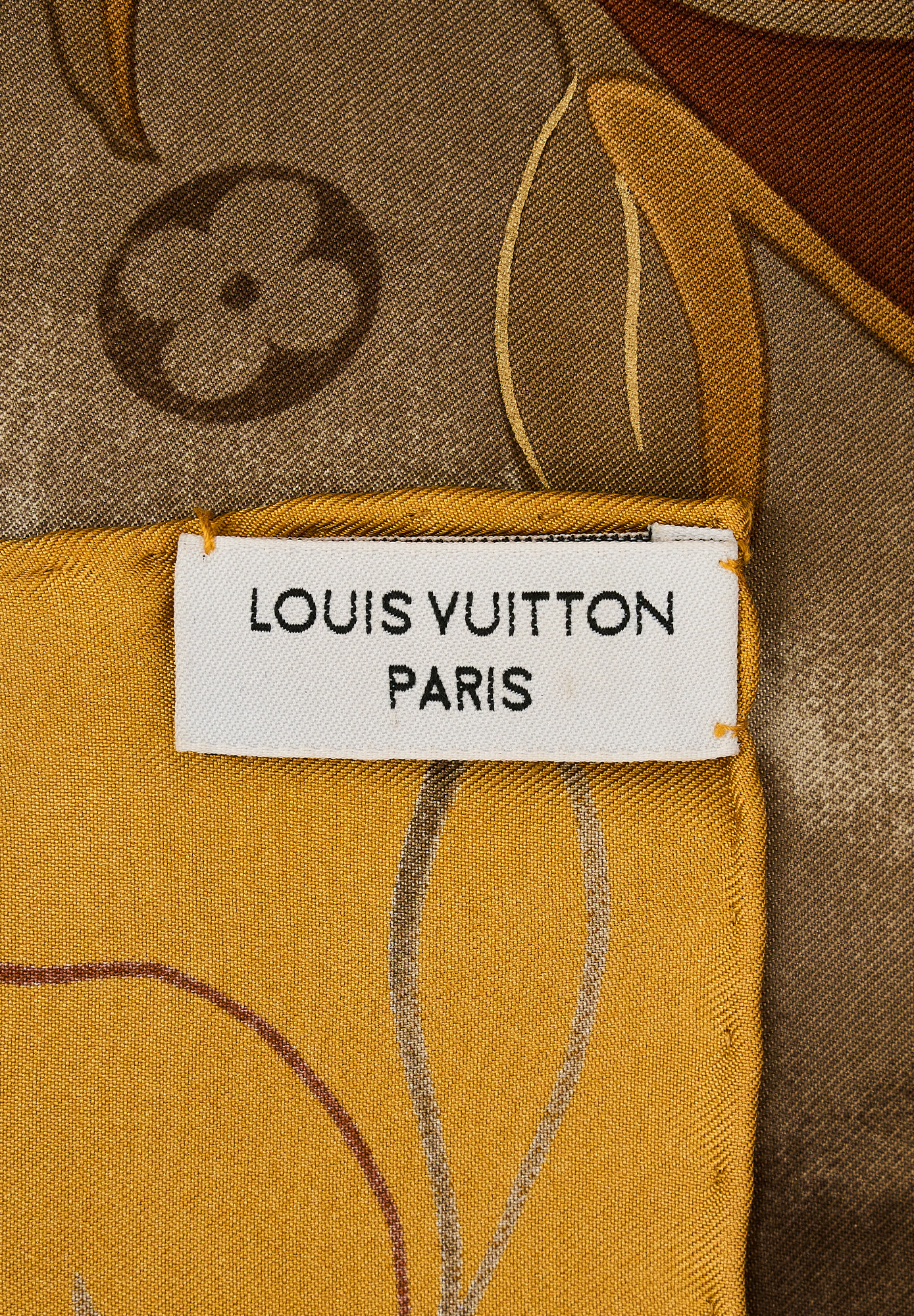 Louis Vuitton Airplane Print Silk Scarf