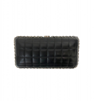 Chanel Black Quilted Chain Around Clutch