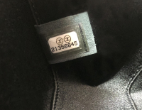 Chanel Black Quilted Chain Around Clutch