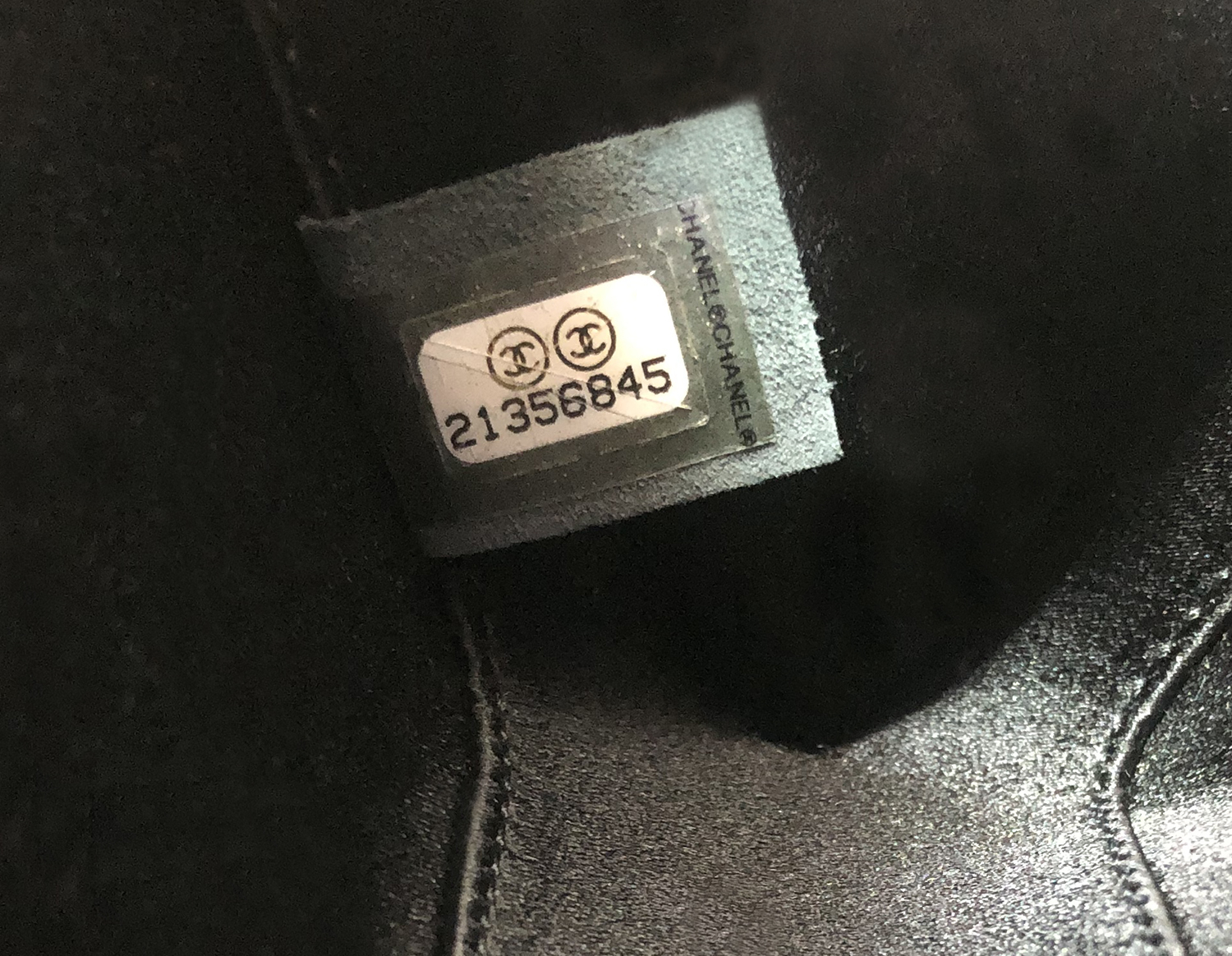 Chanel Black Quilted Chain Around Clutch