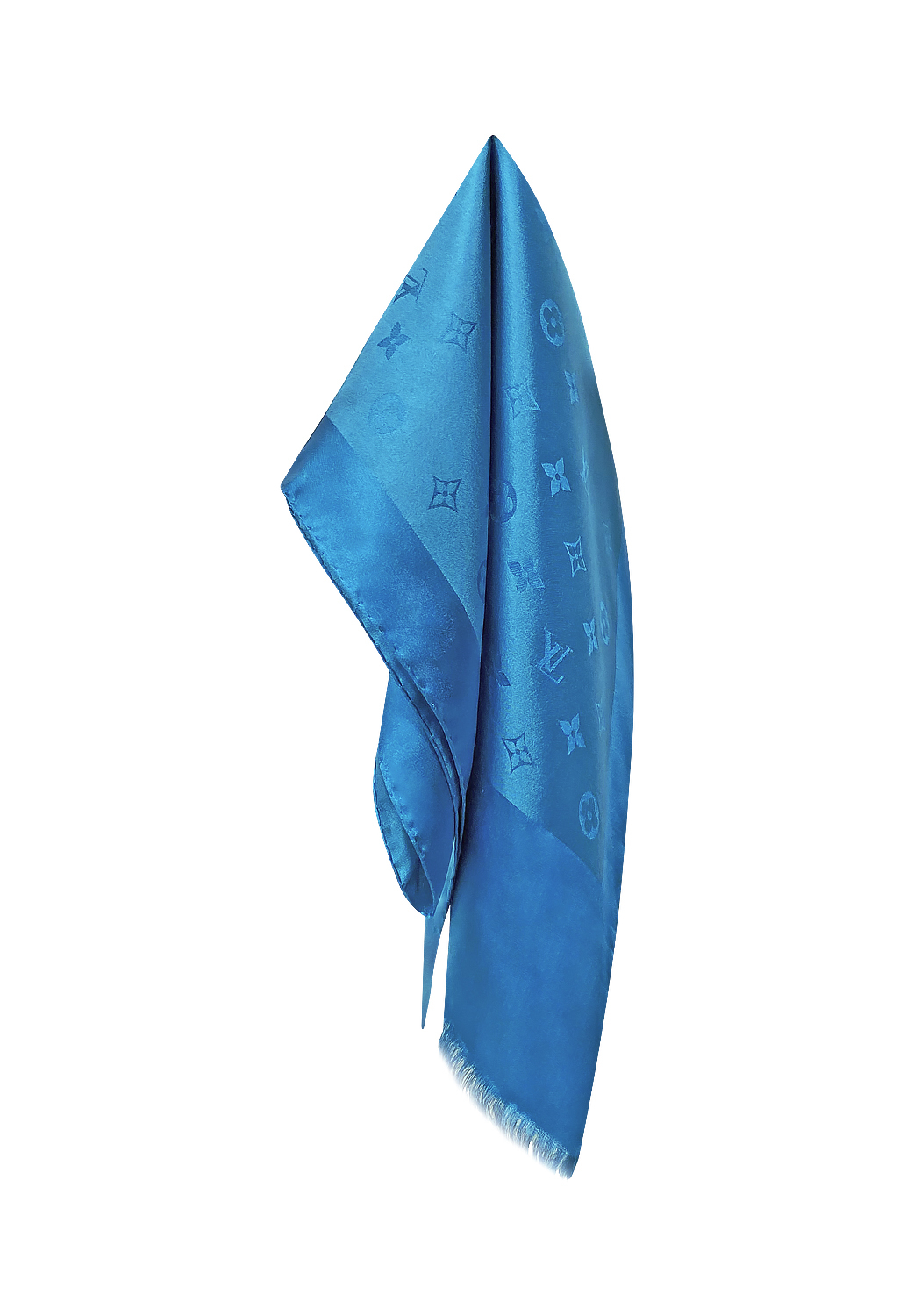 Louis Vuitton Silk Blue Scarf