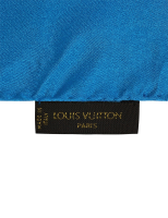 Louis Vuitton Silk Blue Scarf