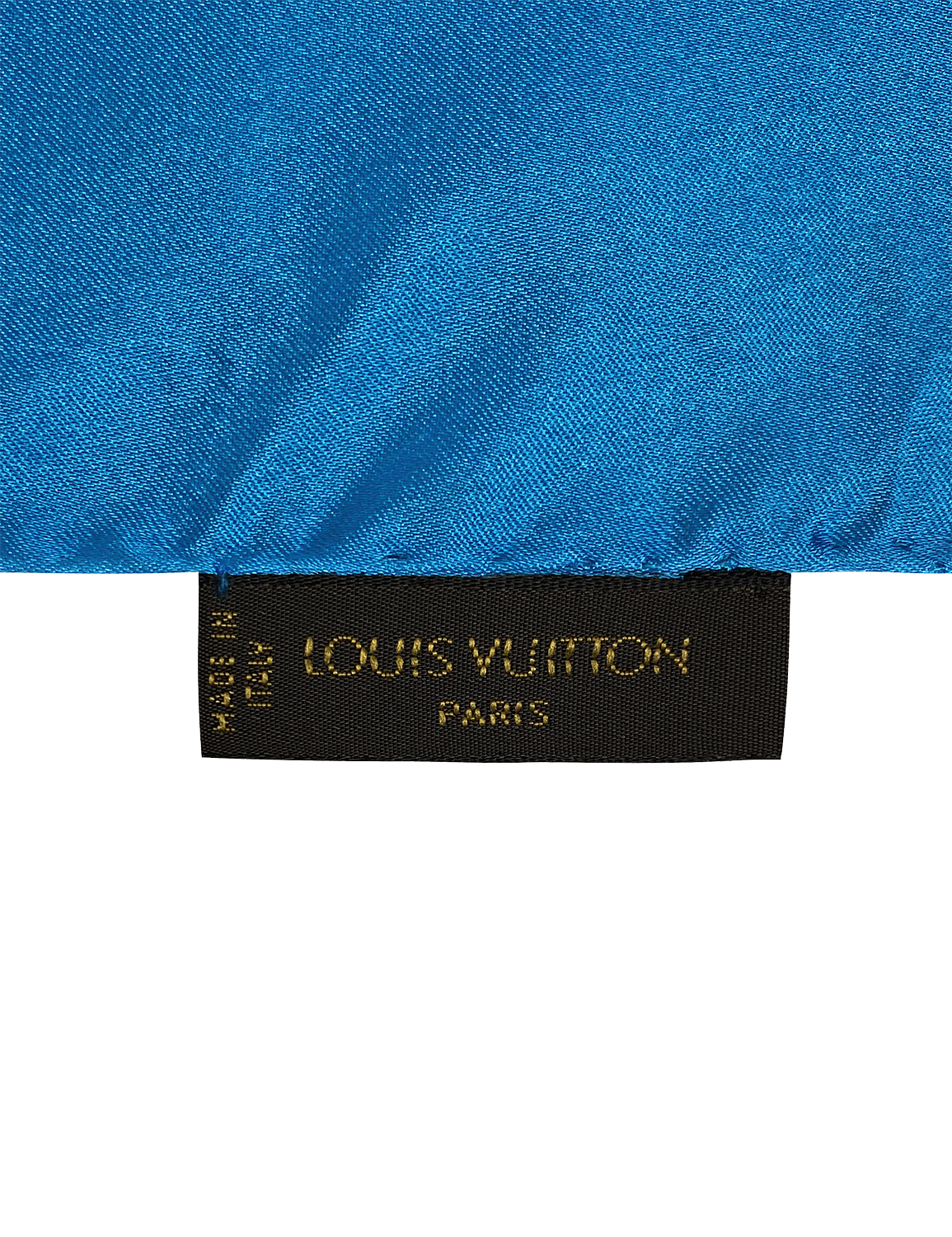 Louis Vuitton Silk Blue Scarf