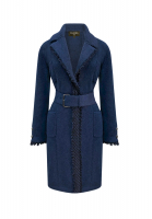 Chanel Blue Cashmere Coat