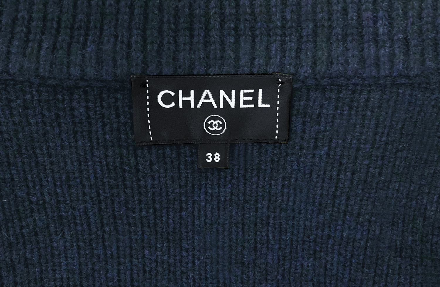 Chanel Blue Cashmere Coat