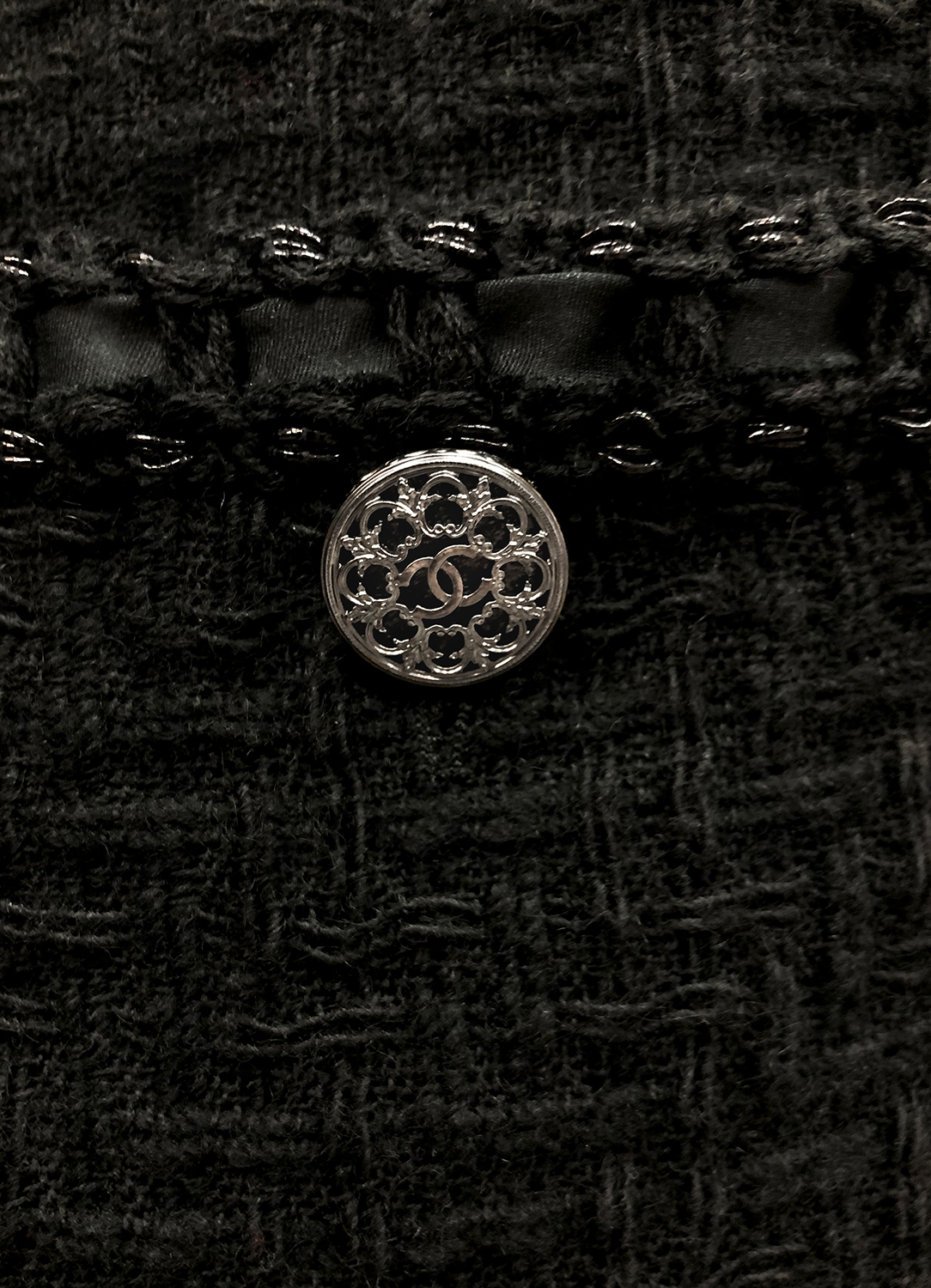 Chanel Black Tweed Jacket